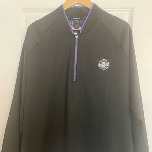 Adidas Men's Golf PrimeBlue 1/4 Zip, Black Long Sleeve, Size (XL)